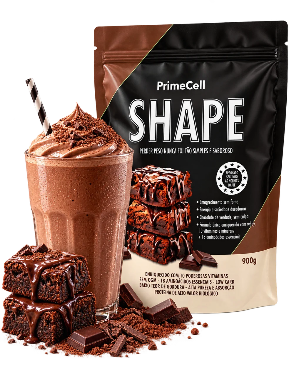SHAPE — Refeição funcional de chocolate da PrimeCell